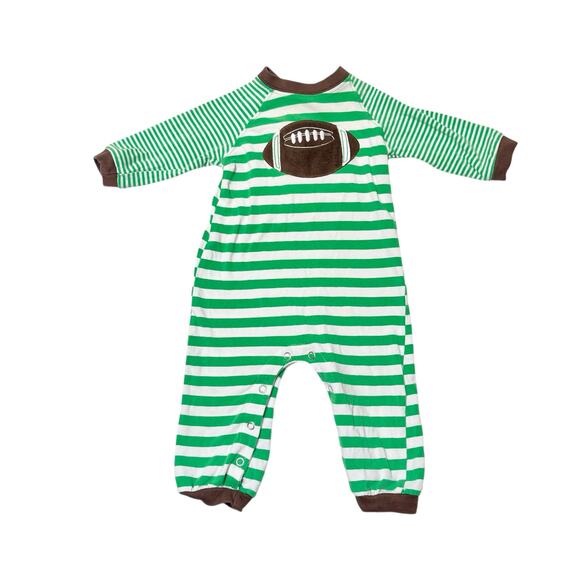 Wally & Willy Football Appliqué Romper Size 3-6m - Picture 1 of 5